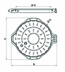 Technical Drawing Cap for Curbside Passus 