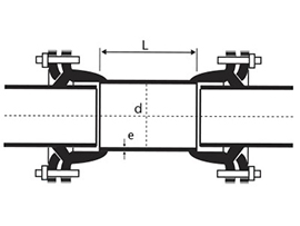 Technical drawing Integral Sliding Glove