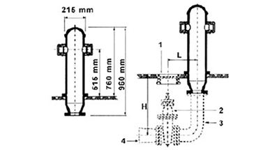 Desenho técnico Hidrante de Coluna Simples